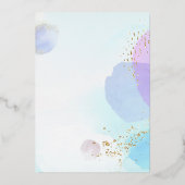 Abstracte Folie  Vrijgezellenfeest Folie Uitnodiging (Achterkant)