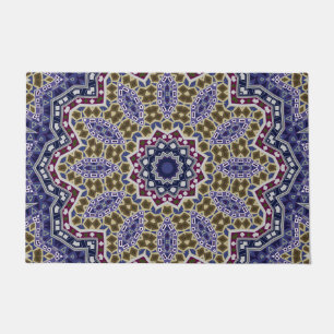 Abstracte folk mandala ethno traditionele sierbloe deurmat