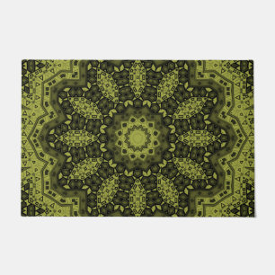 Abstracte folk mandala ethno traditionele sierbloe deurmat