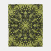 Abstracte folk mandala ethno traditionele sierbloe fleece deken (Voorkant)