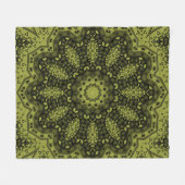 Abstracte folk mandala ethno traditionele sierbloe fleece deken (Voorkant (Horizontaal))