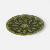 Abstracte folk mandala ethno traditionele sierbloe papieren bordje (Gekanteld)