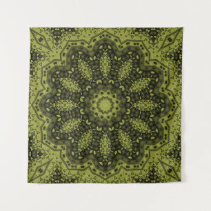 Abstracte folk mandala ethno traditionele sierbloe wandkleed