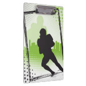 Abstracte Football Player met Cityscape[e en Stipp Klembord (Rechts)