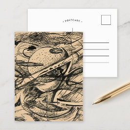 Abstracte formulieren | Rudolf Bauer Briefkaart