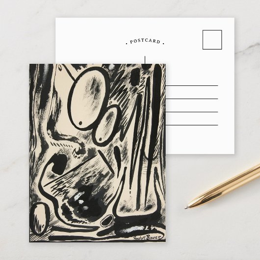 Abstracte formulieren | Rudolf Bauer Briefkaart