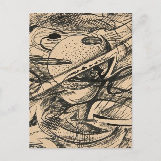 Abstracte formulieren | Rudolf Bauer Briefkaart (Voorkant)