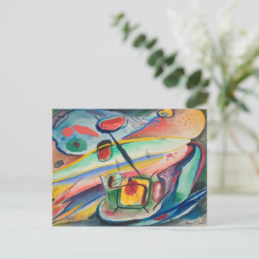 Abstracte formulieren | Rudolf Bauer Briefkaart (Staand voorkant)