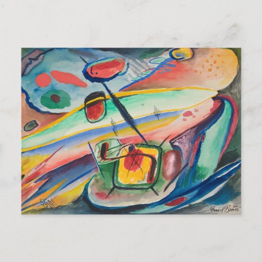 Abstracte formulieren | Rudolf Bauer Briefkaart (Voorkant)