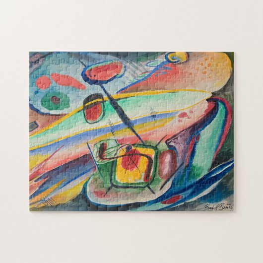 Abstracte formulieren | Rudolf Bauer Legpuzzel (Horizontaal)