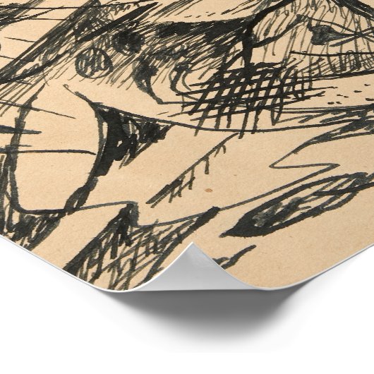 Abstracte formulieren | Rudolf Bauer Poster (Hoek)