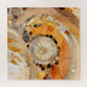 Abstracte fossiele puzzel (Horizontaal)