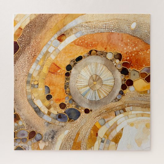 Abstracte fossiele puzzel (Verticaal)