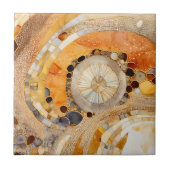 Abstracte Fossiele Tegel Tegeltje (Voorkant)