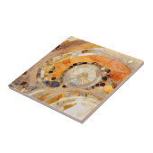 Abstracte Fossiele Tegel Tegeltje (Zijkant)