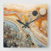 Abstracte Fossiele Wandklok (Voorkant)