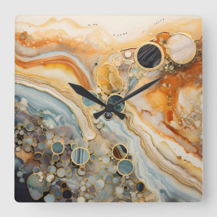 Abstracte Fossiele Wandklok