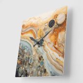 Abstracte Fossiele Wandklok (Hoek)