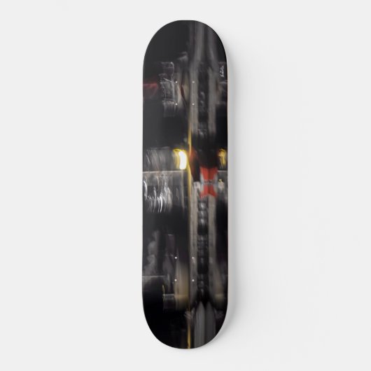 abstracte foto, boten persoonlijk skateboard (Voorkant)