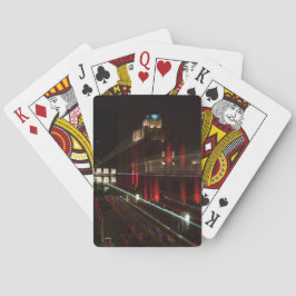 abstracte foto, gebouw speelkaarten