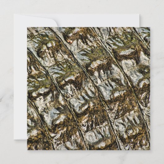 Abstracte foto natte alligator achterzijde kaart (Voorkant)
