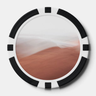 Abstracte foto pokerfiches in rood en wit pokerchips