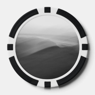 Abstracte foto pokerfiches zwart en wit pokerchips