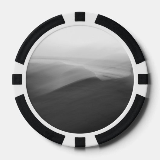 Abstracte foto pokerfiches zwart en wit pokerchips (Voorkant)
