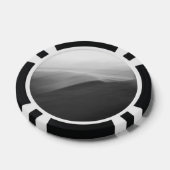 Abstracte foto pokerfiches zwart en wit pokerchips (Enkel)