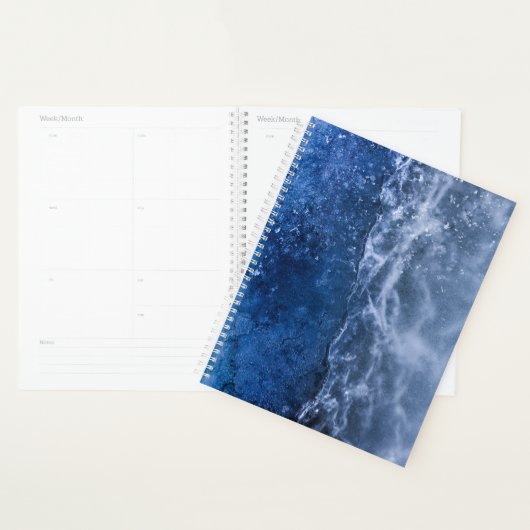 Abstracte foto van Blue Ice Crack Planner (Display)
