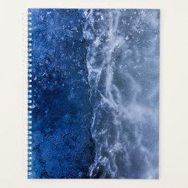 Abstracte foto van Blue Ice Crack Planner