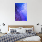 Abstracte foto van Blue Paars Ice Canvas Afdruk (Insitu (Slaapkamer))