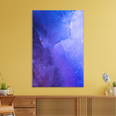 Abstracte foto van Blue Paars Ice Canvas Afdruk (Insitu (Woonkamer))