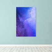 Abstracte foto van Blue Paars Ice Canvas Afdruk (Insitu (Houten vloer))