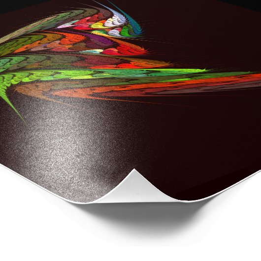 Abstracte foto van Chameleon Foto Afdruk (Hoek)