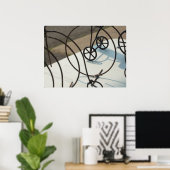 Abstracte foto van fietsen poster (Thuiskantoor)