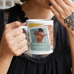 Abstracte foto van Funny Dog mama Koffiemok<br><div class="desc">Breng de dag van een hondenmoeder op met deze grappige,  kleurrijke trendy koffie mok. Het ontwerp bevat waterverf abstracte verf met een foto en de tekst "Hoe meer jongens ik ontmoet,  hoe meer ik van mijn hond hou". Personaliseer met naam/namen.</div>