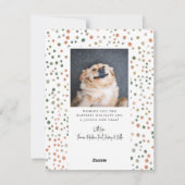 Abstracte foto van geverfd feestdagenkaart (Achterkant)