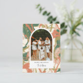 Abstracte foto van geverfd feestdagenkaart (Staand voorkant)