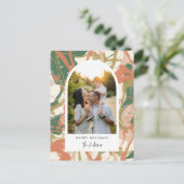 Abstracte foto van geverfd feestdagenkaart (Staand voorkant)