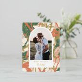 Abstracte foto van geverfd folie feestdagen briefkaart (Staand Voorkant)