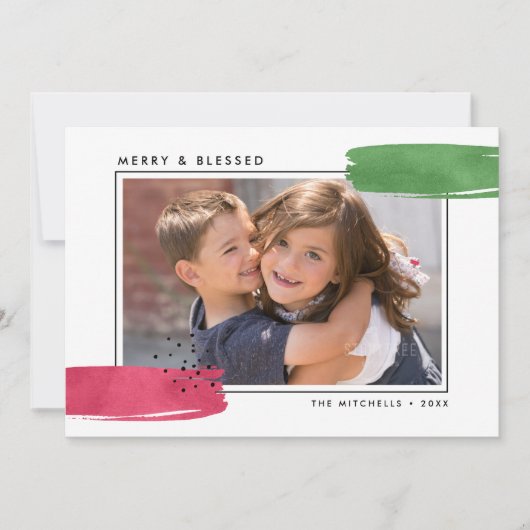 Abstracte foto van kleurrijke religie feestdagenkaart (Voorkant)