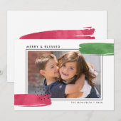 Abstracte foto van kleurrijke religie feestdagenkaart (Voorkant / Achterkant)