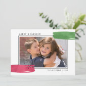 Abstracte foto van kleurrijke religie feestdagenkaart (Staand voorkant)