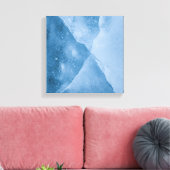 Abstracte foto van Light Blue Ice Canvas Afdruk (Insitu (Woonkamer))