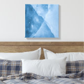 Abstracte foto van Light Blue Ice Canvas Afdruk (Insitu (Slaapkamer))