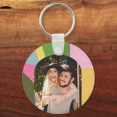 Abstracte foto van Whimsical Modern Sleutelhanger (Voorkant)