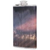 abstracte foto van zon leggen heupfles (Links)