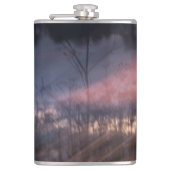 abstracte foto van zon leggen heupfles (Voorkant)