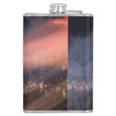 abstracte foto van zon leggen heupfles (Achterkant)